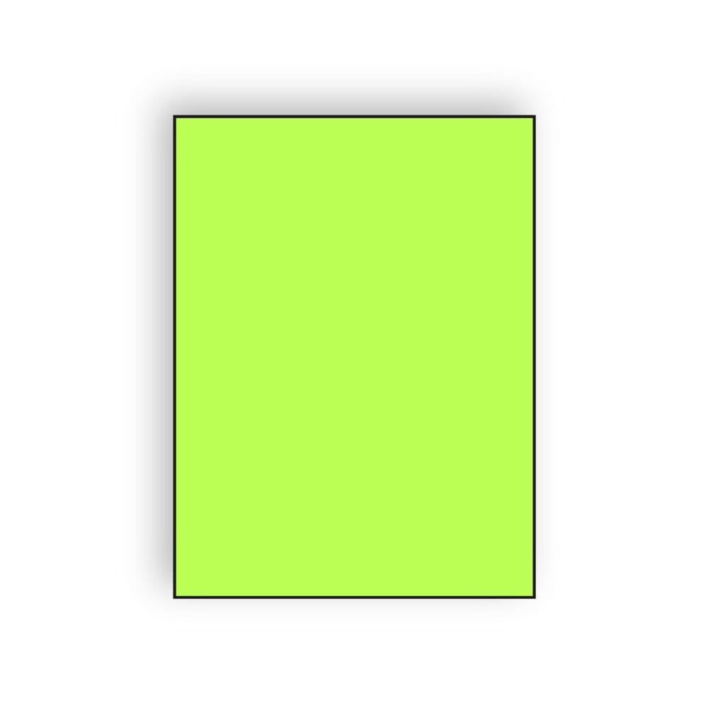 Letterhead, 8-1/2" x 11", 24#, Recycled, Brightly Colored Lime, Acid Free (Box of 500)