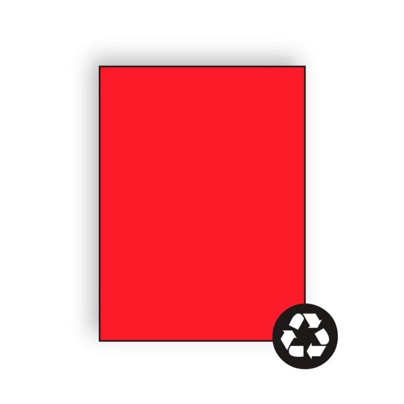 Letterhead, 11" x 17", 24#, Recycled, Brightly Colored Red, Acid Free (Box of 500)
