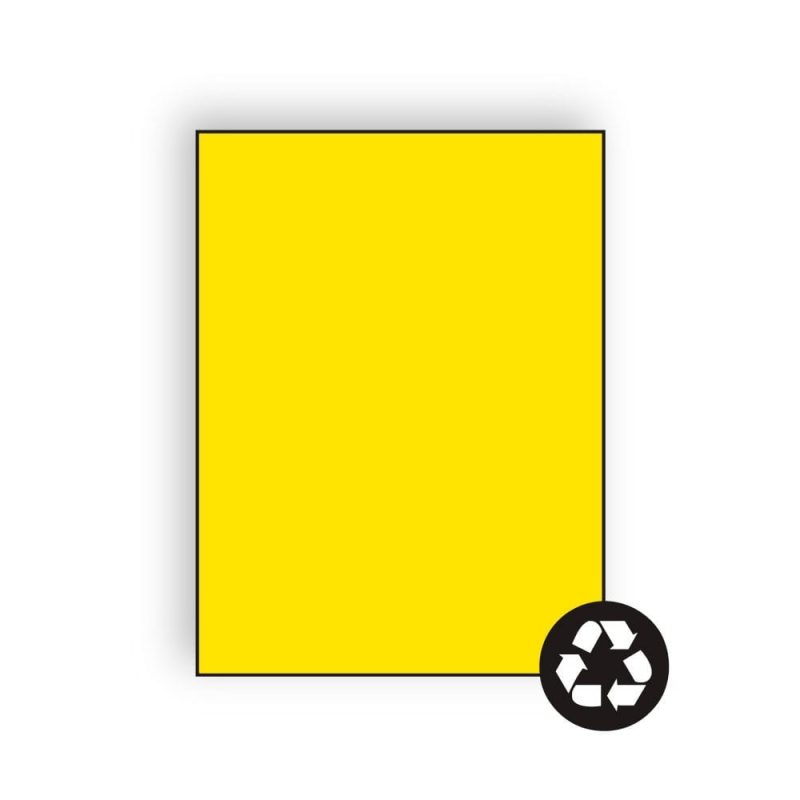 Letterhead, 11" x 17", 24#, Recycled, Brightly Colored Yellow, Acid Free (Box of 500)