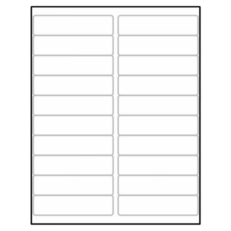 Laser Label Sheet, 2-5/8" x 1" Laser Finish, Flat Sheet and Pre-Die Cut Labels (Box of 100) - Image 2