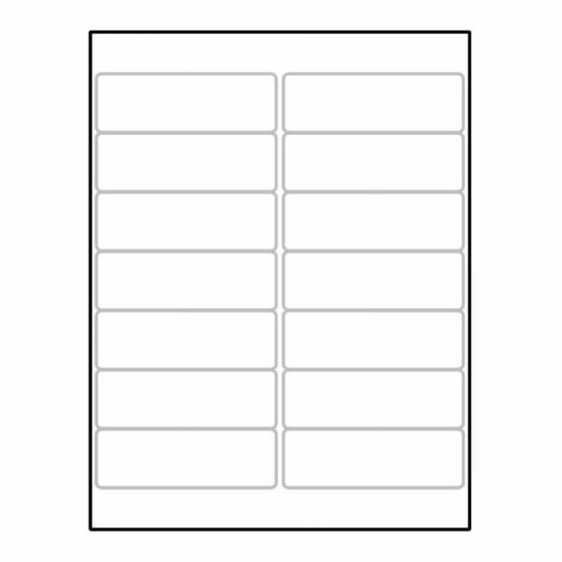 Laser Label Sheet, 4" x 1-1/3" Laser Finish, Flat Sheet and Pre-Die Cut Labels (Box of 100)