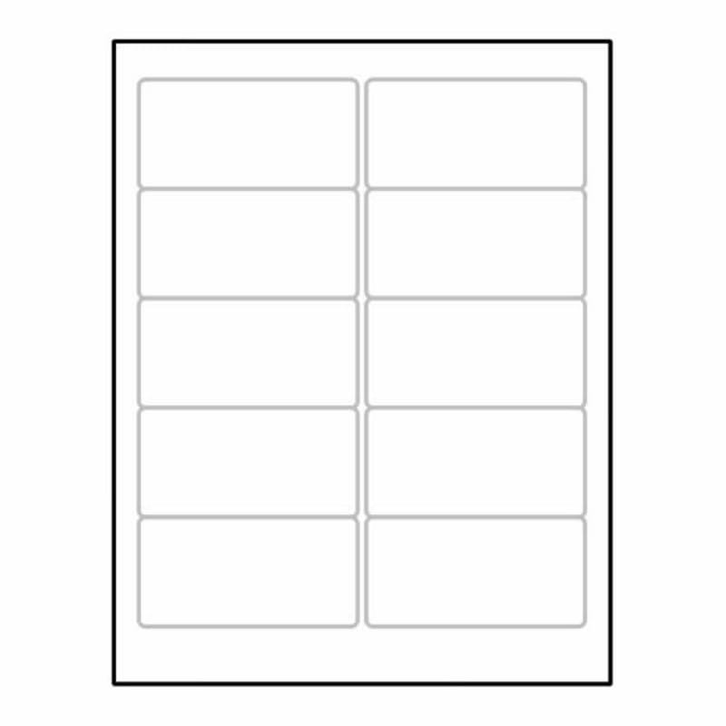 Laser Label Sheet, 4" x 2" Laser Finish, Flat Sheet and Pre-Die Cut Labels (Box of 100) - Image 2