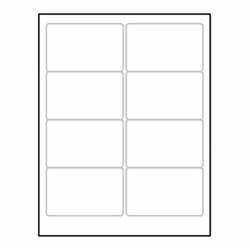 Laser Label Sheet, 4" x 2-1/2" Laser Finish, Flat Sheet and Pre-Die Cut Labels (Box of 100) - Image 2