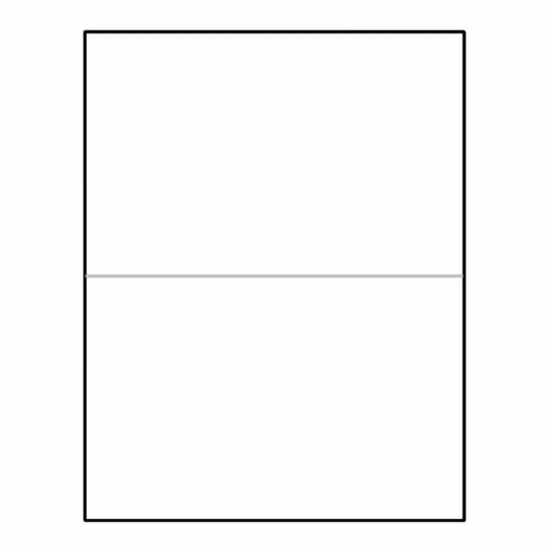 Laser Label Sheet, 8-1/2" x 5-1/2" Laser Finish, Flat Sheet and Pre-Die Cut Labels (Box of 100)
