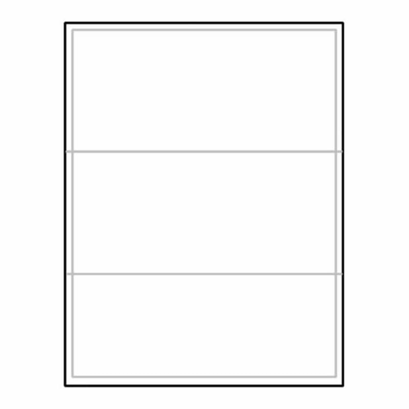 Laser Label Sheet, 8" x 3-1/2" Laser Finish, Flat Sheet and Pre-Die Cut Labels (Box of 100)