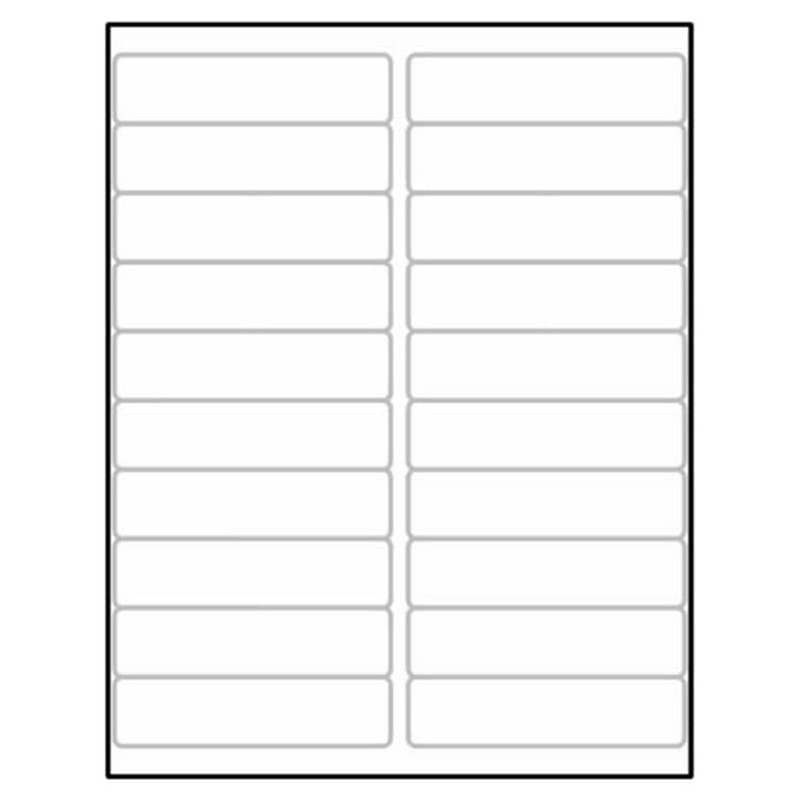 Laser Label Sheet, 4" x 1" Laser Finish, Flat Sheet and Pre-Die Cut Labels (Box of 100) - Image 2