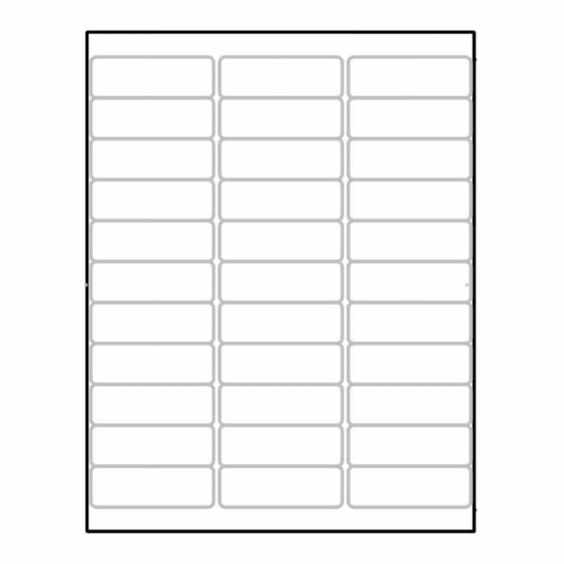 Laser Label Sheet, 2-5/8" x 7/8" Laser Finish, Flat Sheet and Pre-Die Cut Labels (Box of 100)