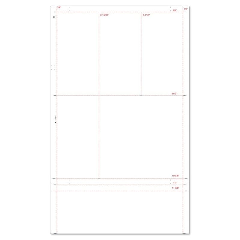 8-1/2" x 14" Multi Purpose EZ Fold Tax Forms (Box of 1000)