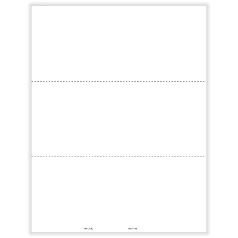 APEX 1099-NEC Blank with Backer Instructions Copy B - Pack of 500