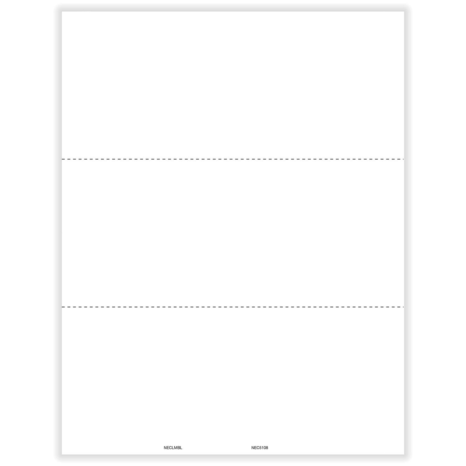 APEX 1099-NEC Blank with Backer Instructions Copy B - Pack of 500