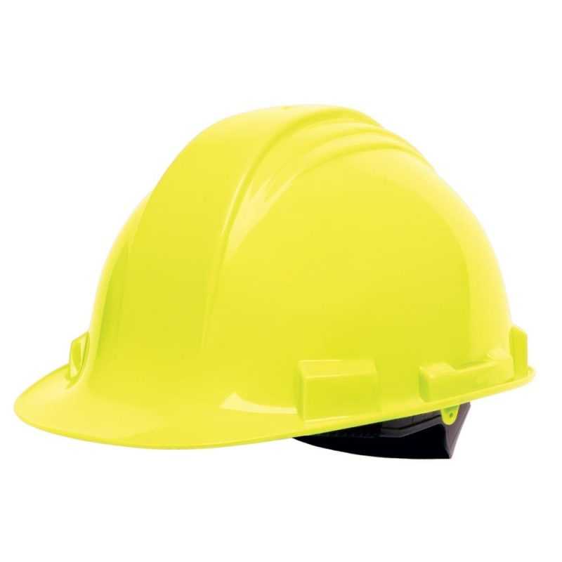 Honeywell Peak Yellow HDPE Shell Hard Hat, 4-PT Ratchet Suspension, Sold by the Each