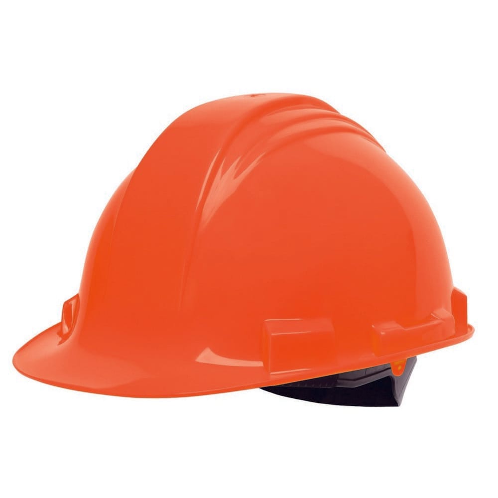 Honeywell Peak Orange HDPE Shell Hard Hat, 4-PT Ratchet Suspension, Sold by the Each