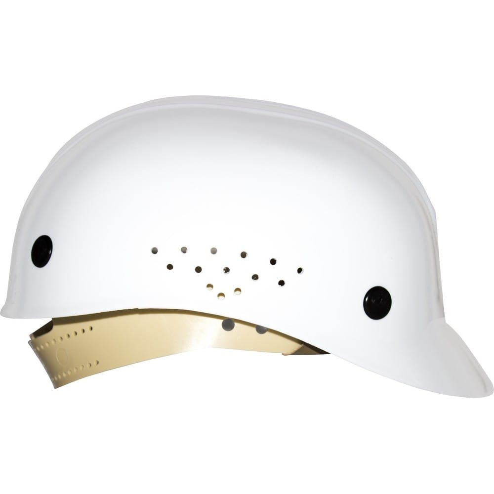 Honeywell White Vented Deluxe Bump Cap, HDPE Shell, Pinlock Suspension, Sold by the Each