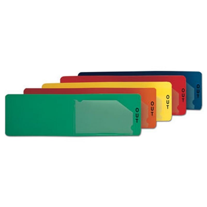 4" x 13" Economy Out Guide Letter - Red (Pack of 25)