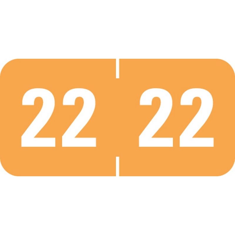 Profile Products Compatible "22" Yearband Labels, 3/4" X 1-1/2" - Roll of 500