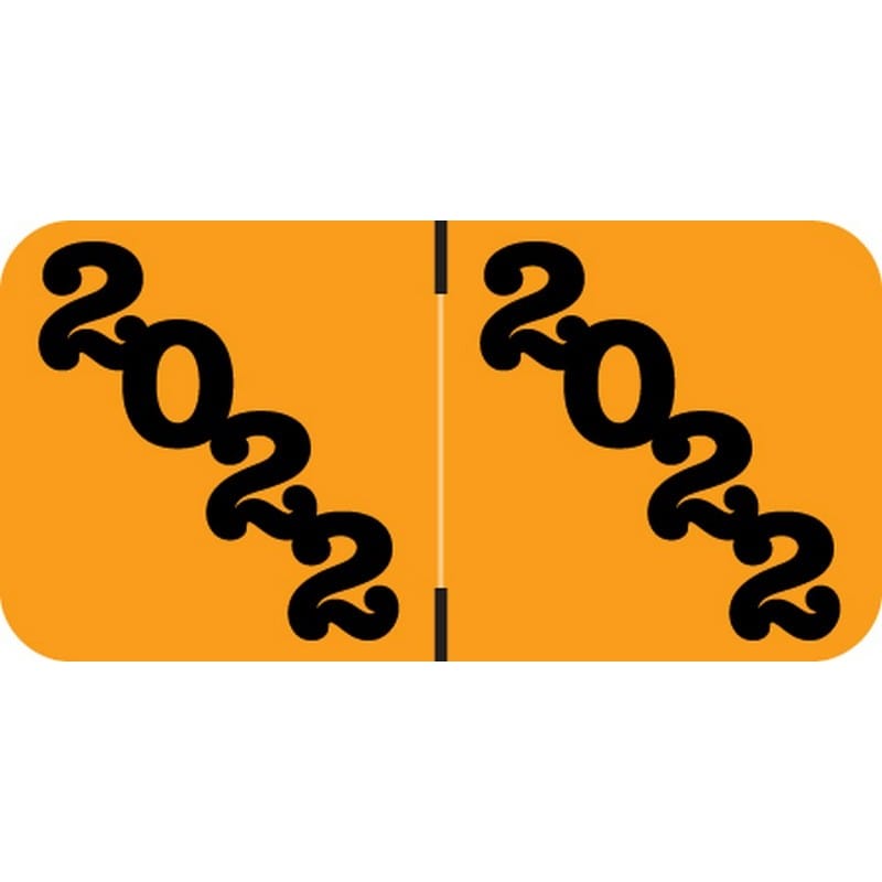 POS POYM Compatible "2022" Yearband Labels, 1-1/2" X 3/4" - 500 per Roll