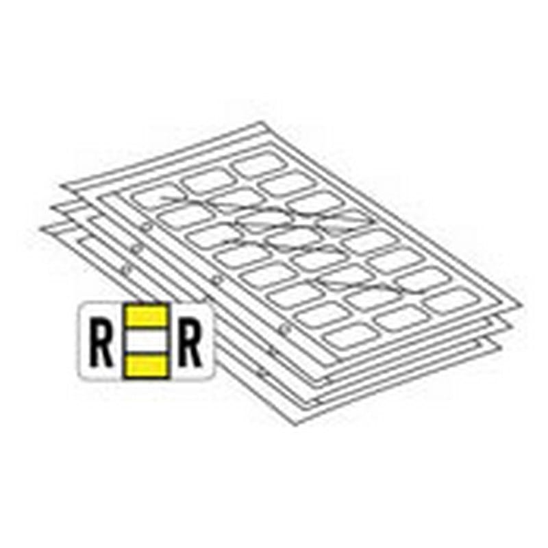 POS Compatible Complete Set "A-Z plus Mc" Labels, Polylaminated Stock, 15/16" x 1-5/8" Individual Letters (6,480 labels)