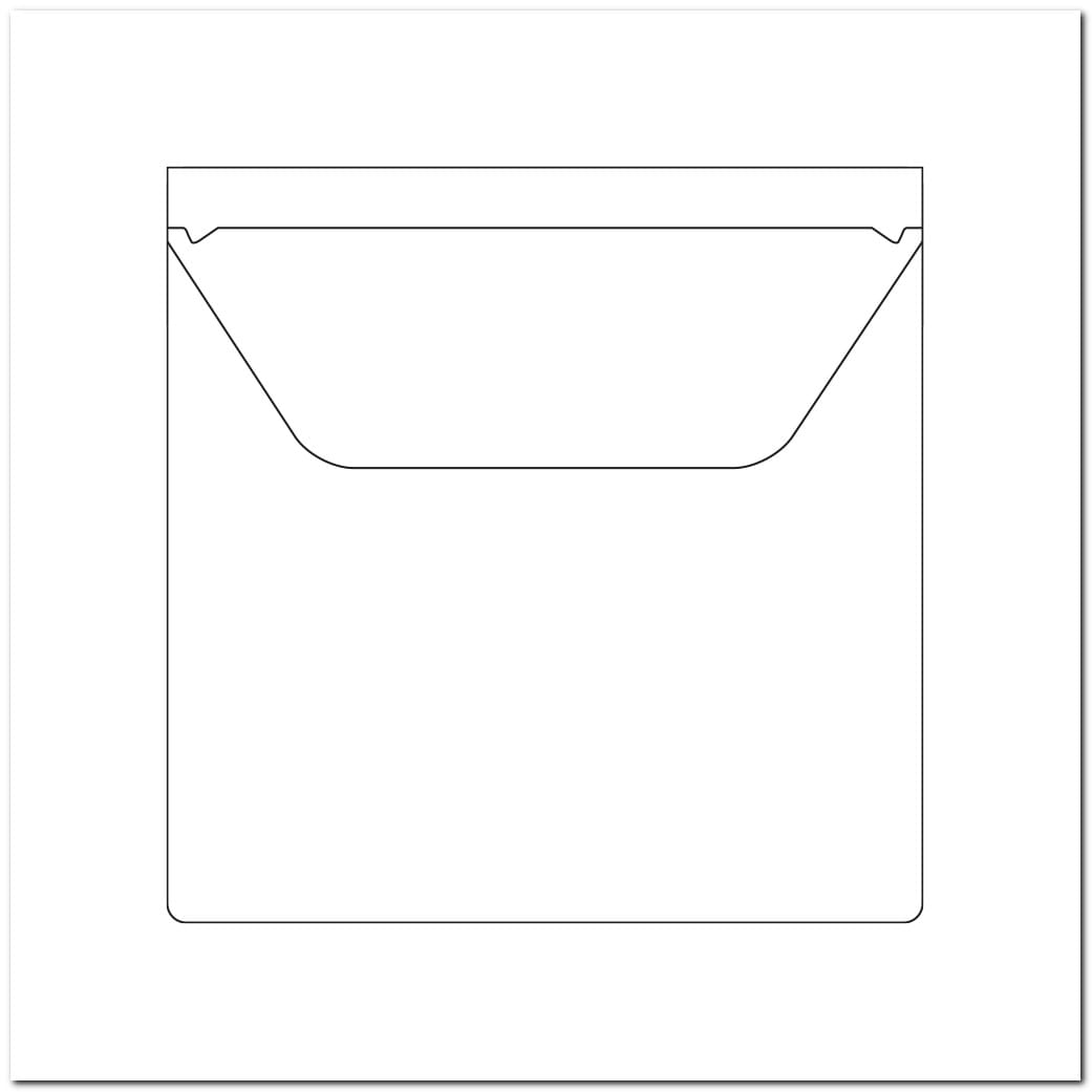 5" x 5" CD Pocket with Flap (Pack of 12) - Image 2
