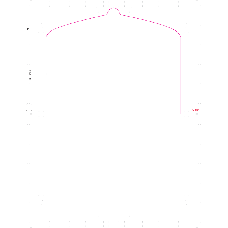 8-1/2" x 11" V Fold FlipTab Multi-Purpose Blank - 100 lb. Tag (Box of 1000)