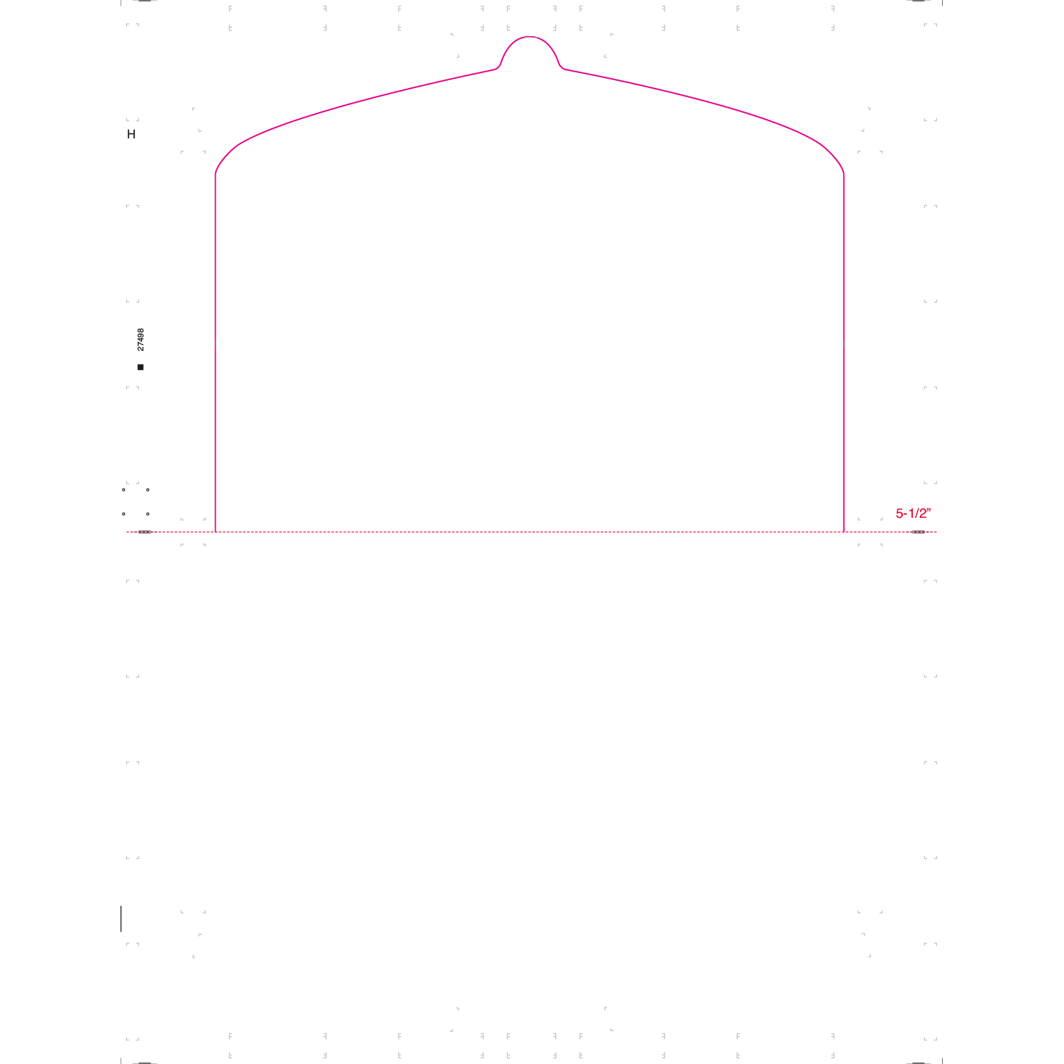 8-1/2" x 11" V Fold FlipTab Multi-Purpose Blank - 100 lb. Tag (Box of 1000)