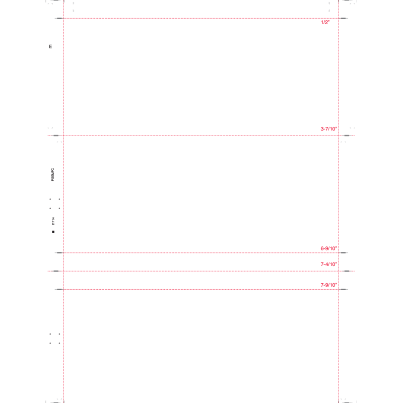 8-1/2" x 11" C Fold Duplex Multi-Purpose Blank (Box of 2000)