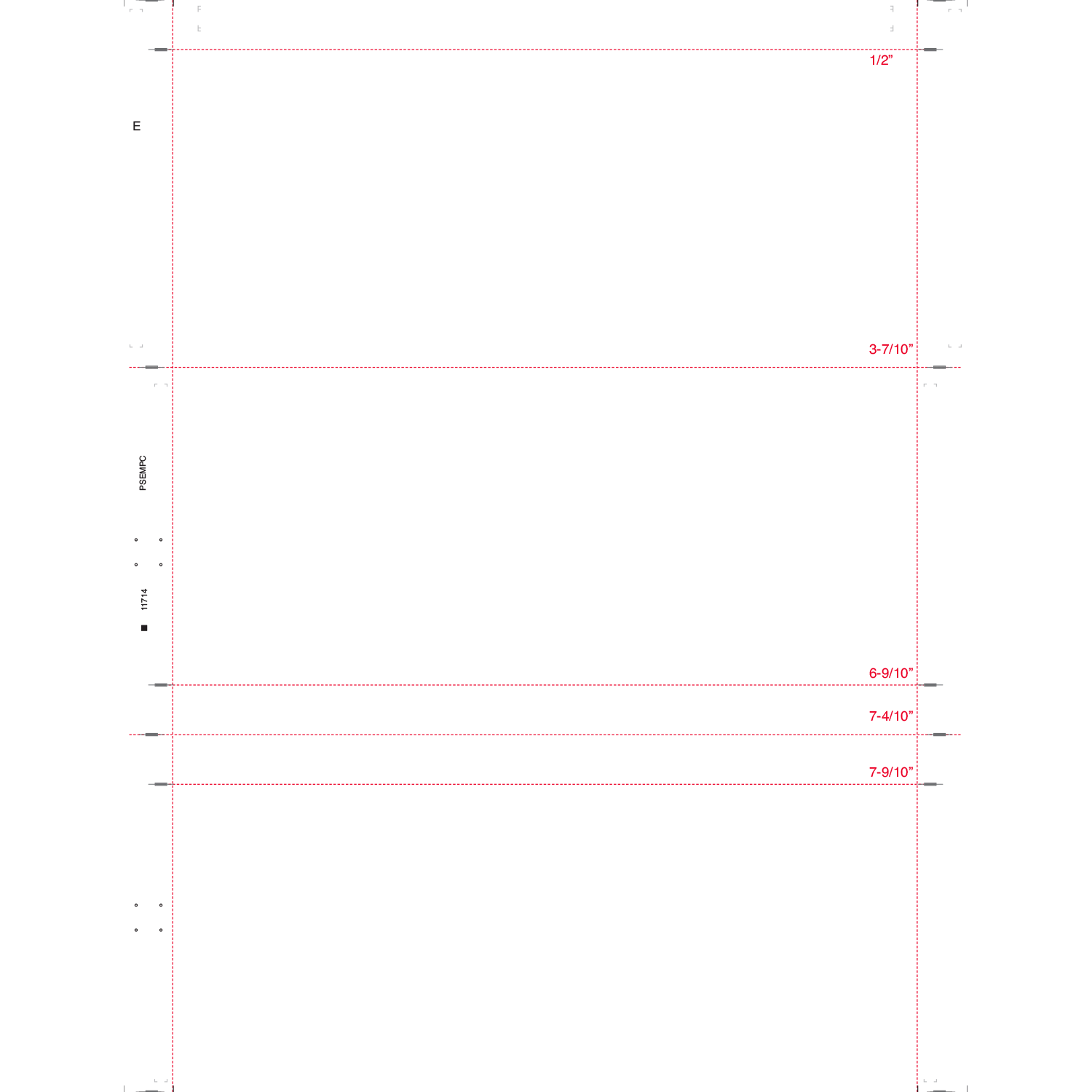 8-1/2" x 11" C Fold Duplex Multi-Purpose Blank (Box of 2000)