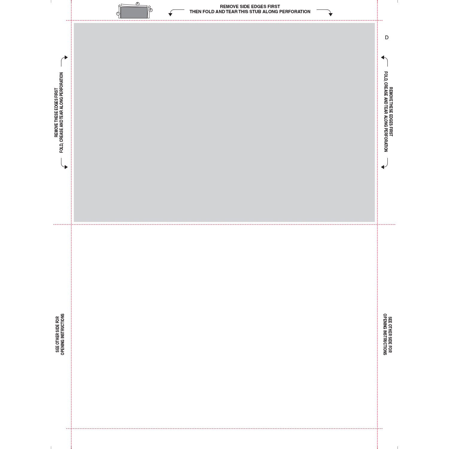 8-1/2" x 11" V Fold Duplex Multi-Purpose Blank (Box of 2000) - Image 3