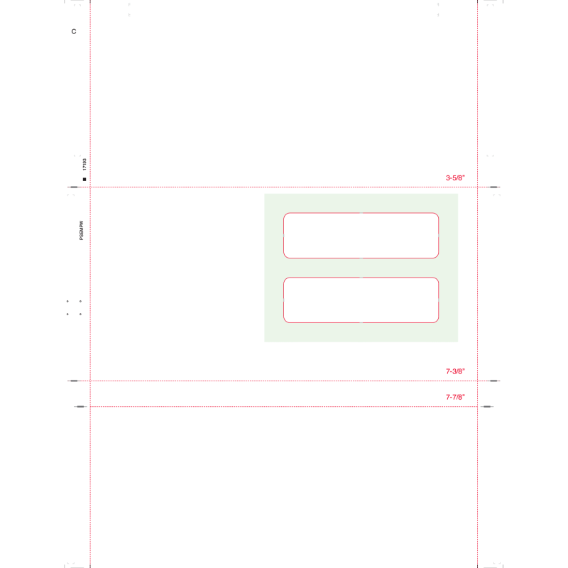 8-1/2" x 11" C Fold Poly Window Multi-Purpose Blank (Box of 1000)