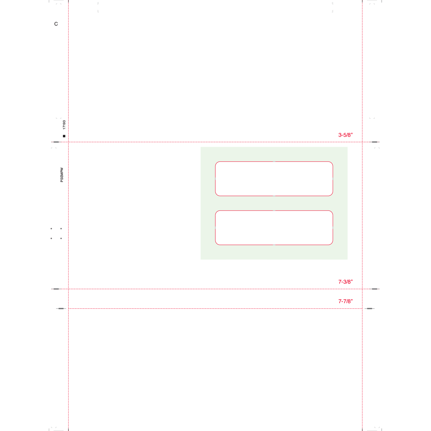 8-1/2" x 11" C Fold Poly Window Multi-Purpose Blank (Box of 1000)