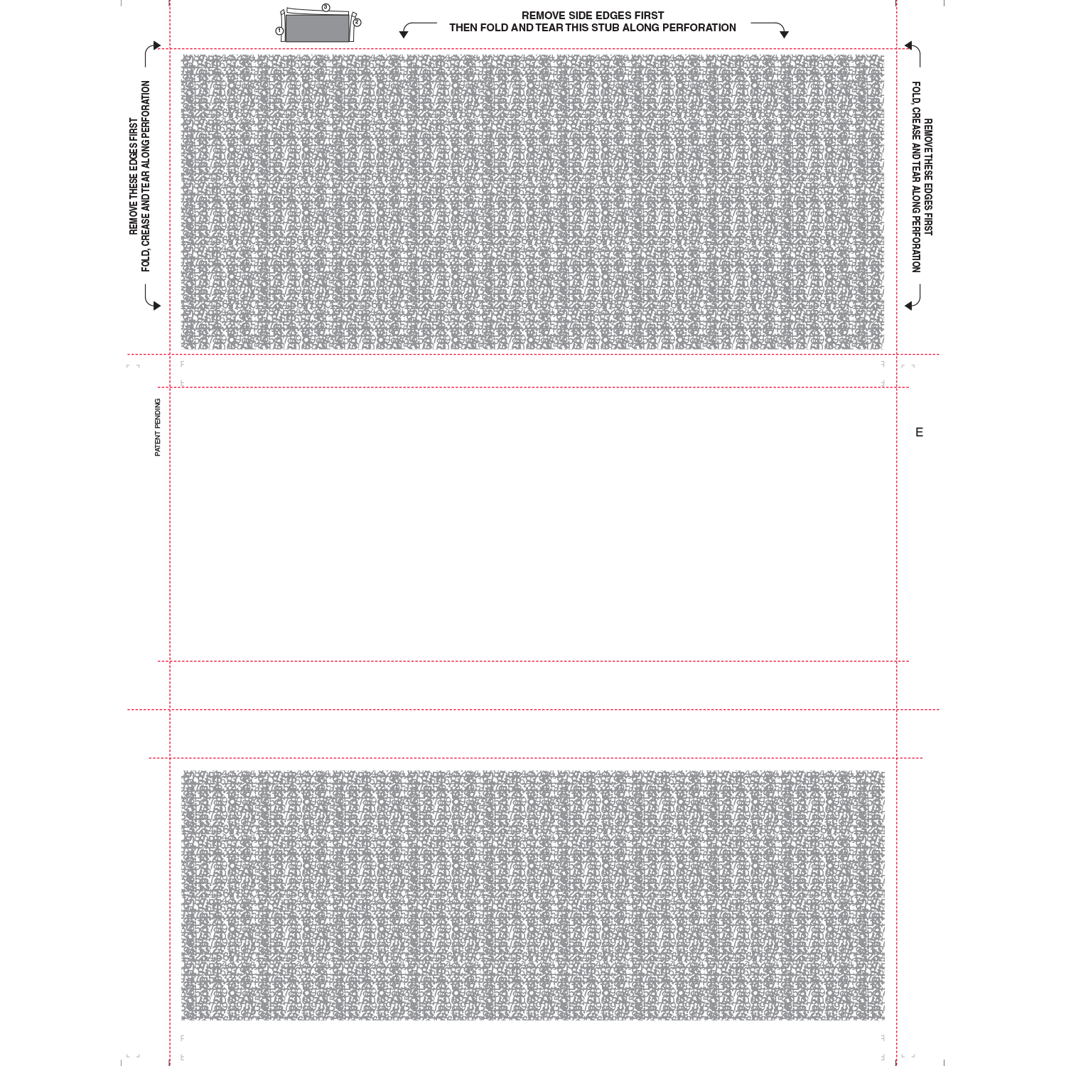 8-1/2" x 11" Z Fold Multi-Purpose Blue Screen on Face, Blockout Back (Box of 2000) - Image 3