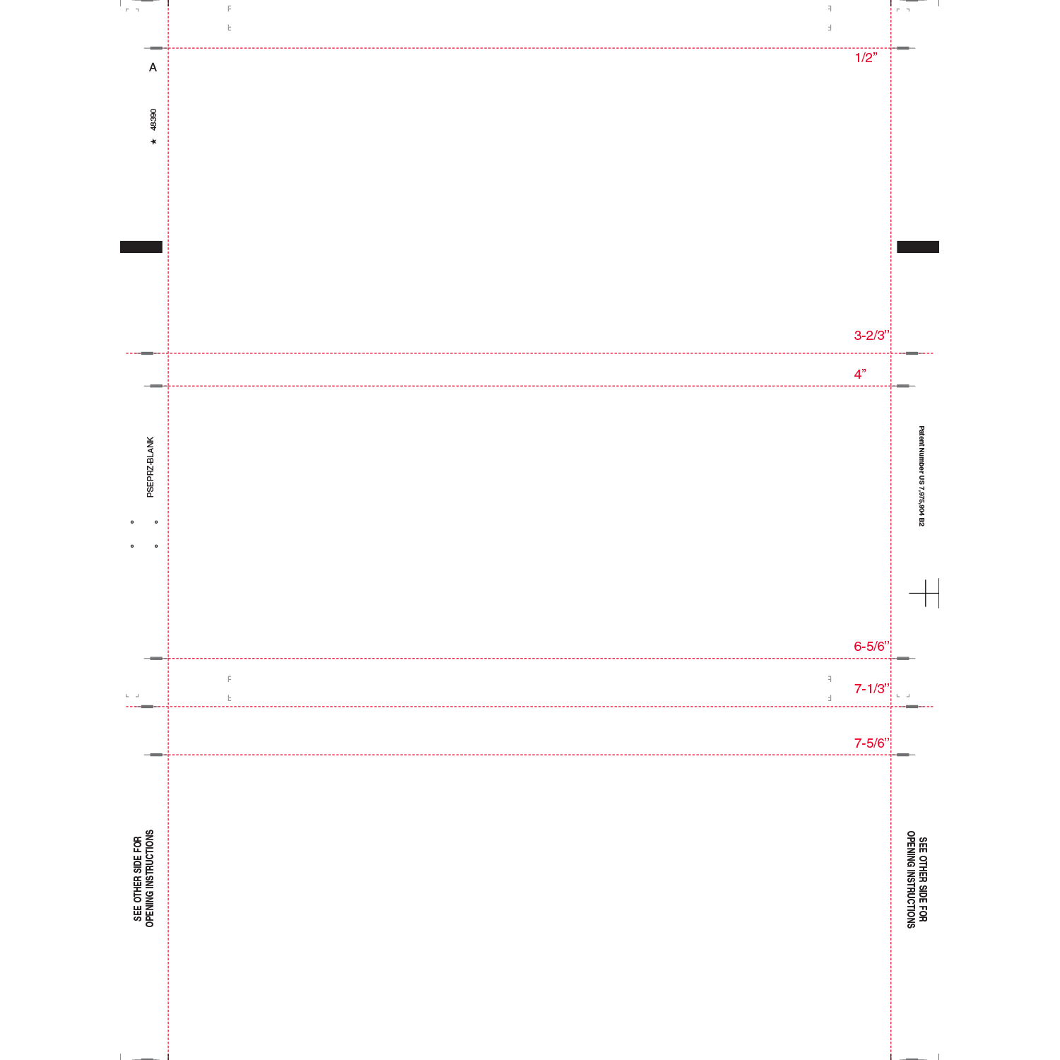 8-1/2" x 11" Z Fold Check Blank Face - Security Backer - Basic Security Paper (Box of 2000)