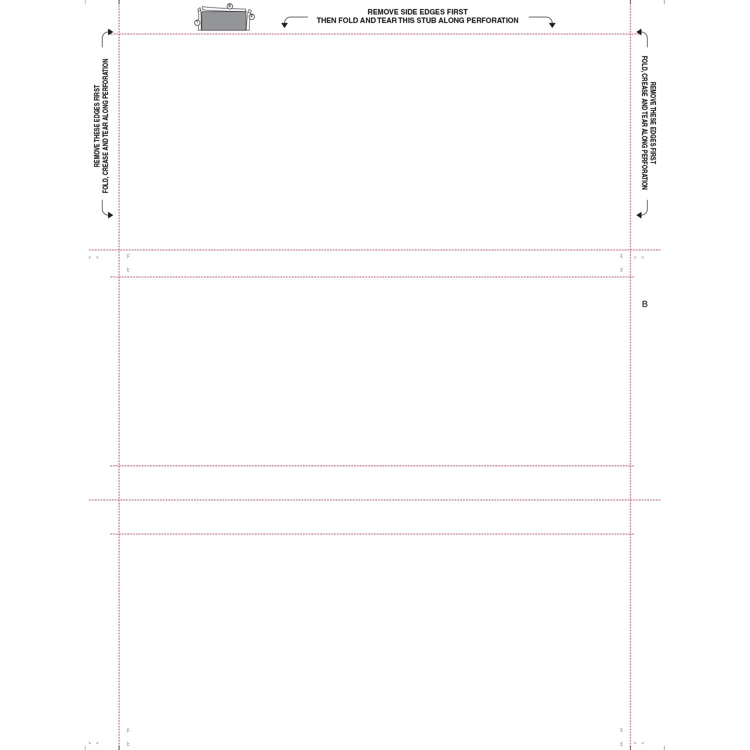 8-1/2" x 11" Z Fold Multi-Purpose Totally Blank (Box of 2000) - Image 3