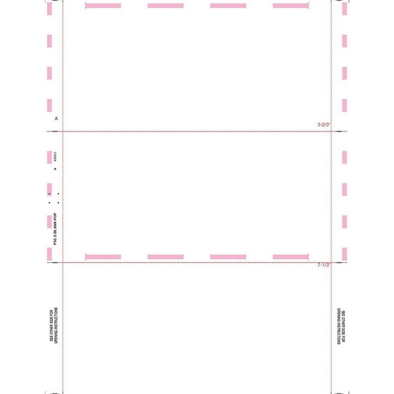 8-1/2" x 11" Z Fold 5498 Tax Forms (Box of 500)
