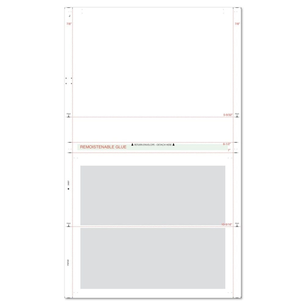 8-1/2" x 14" 1Part/2 Way with Blockout (Box of 1000) - Image 2