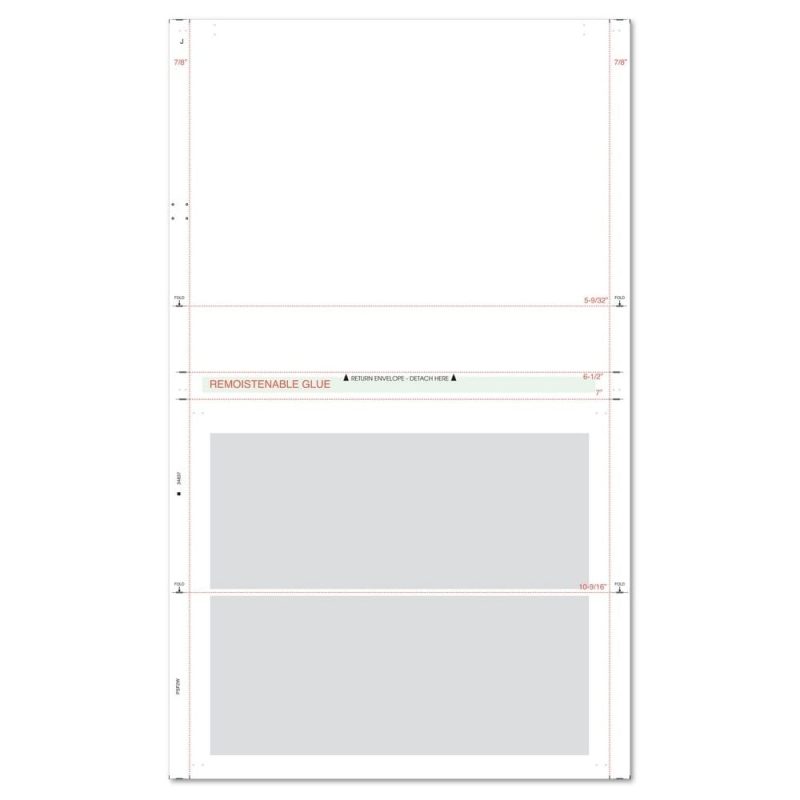 8-1/2" x 14" 1Part/2 Way with Blockout (Box of 1000)