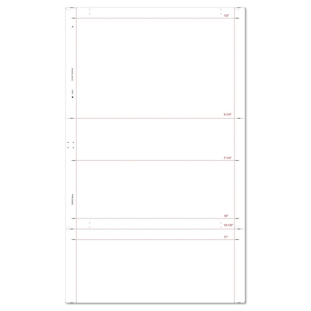 8-1/2" x 14" EZ Fold Multi-Purpose Totally Blank (Box of 2000)