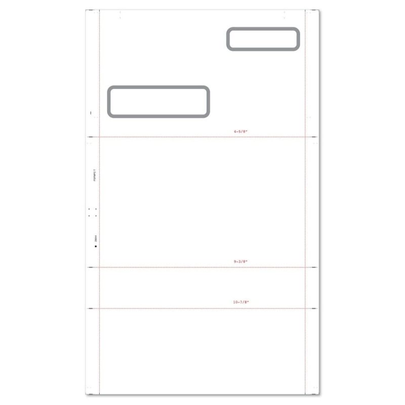 8-1/2" x 14" C Fold Double TransVue Window Multi-Purpose Blank (Box of 2000)