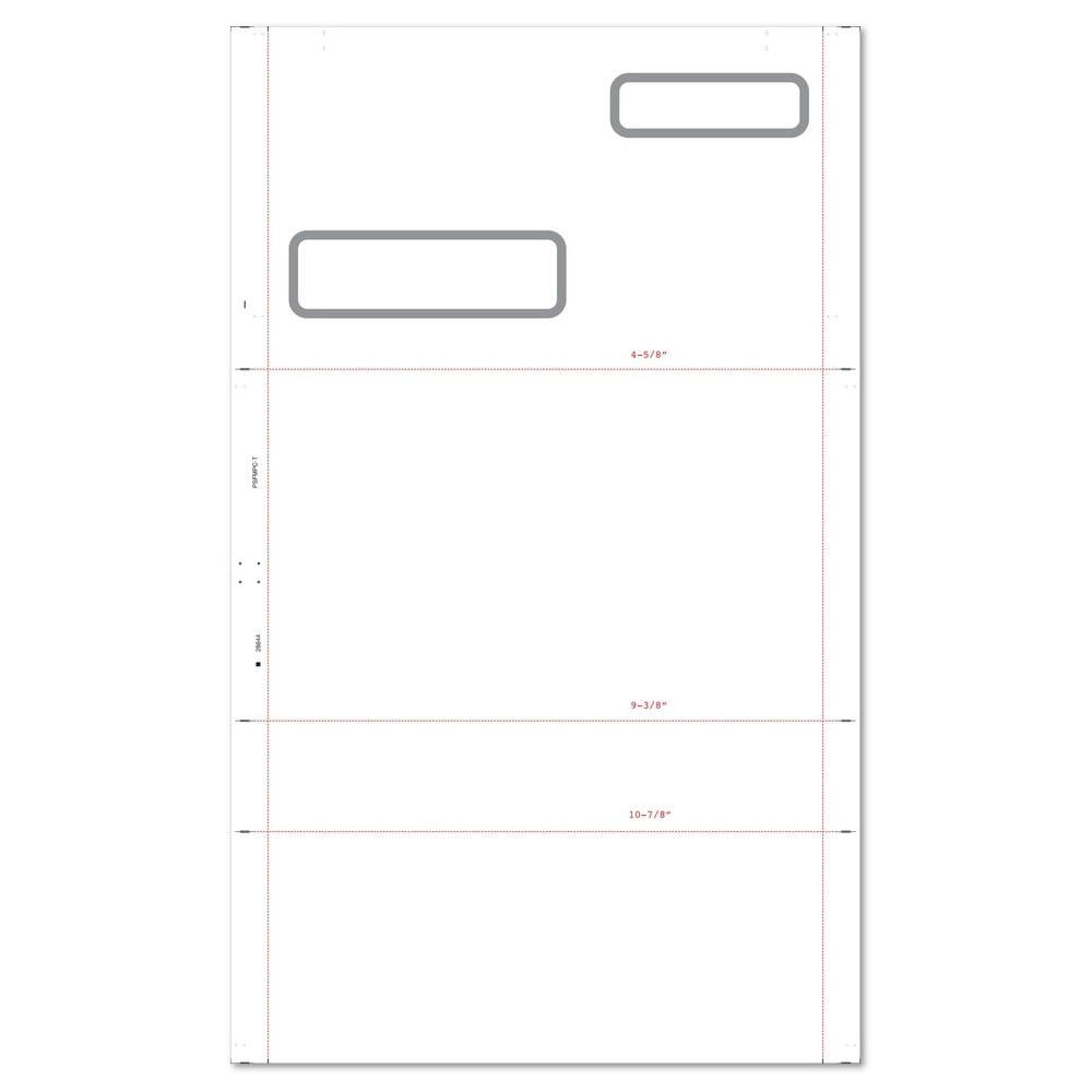8-1/2" x 14" C Fold Double TransVue Window Multi-Purpose Blank (Box of 2000)