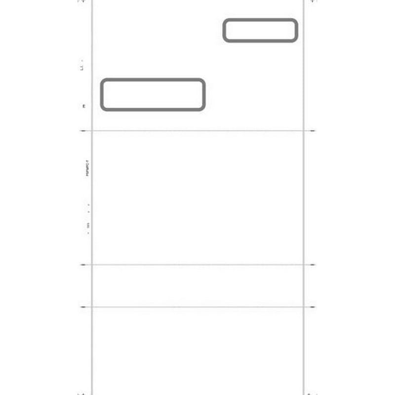 8-1/2" x 14" C Fold Double TransVue Window Multi-Purpose Blank (Box of 2000) - Image 2