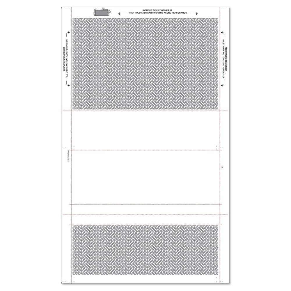 8-1/2" x 14" EZ Fold Multi-Purpose Blank Face, Blockout Back (Box of 2000) - Image 3