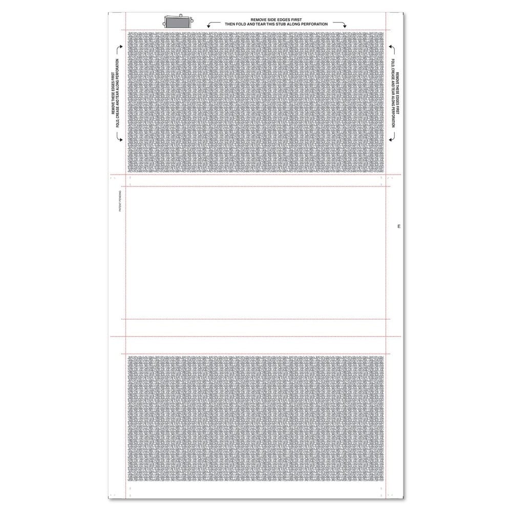 8-1/2" x 14" Z Fold Multi-Purpose Blue Screen on Face, Blockout Back (Box of 2000) - Image 3