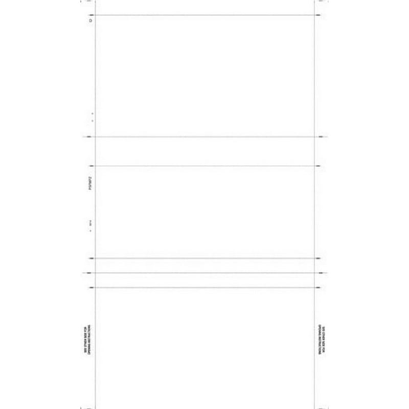 8-1/2" x 14" Z Fold Multi-Purpose Blank Face, Blockout Back (Box of 2000) - Image 2
