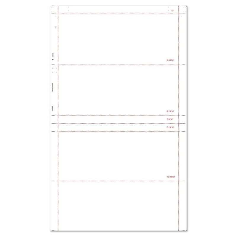 8-1/2" x 14" Double Parallel Duplex Multi-Purpose Blank (Box of 2000)