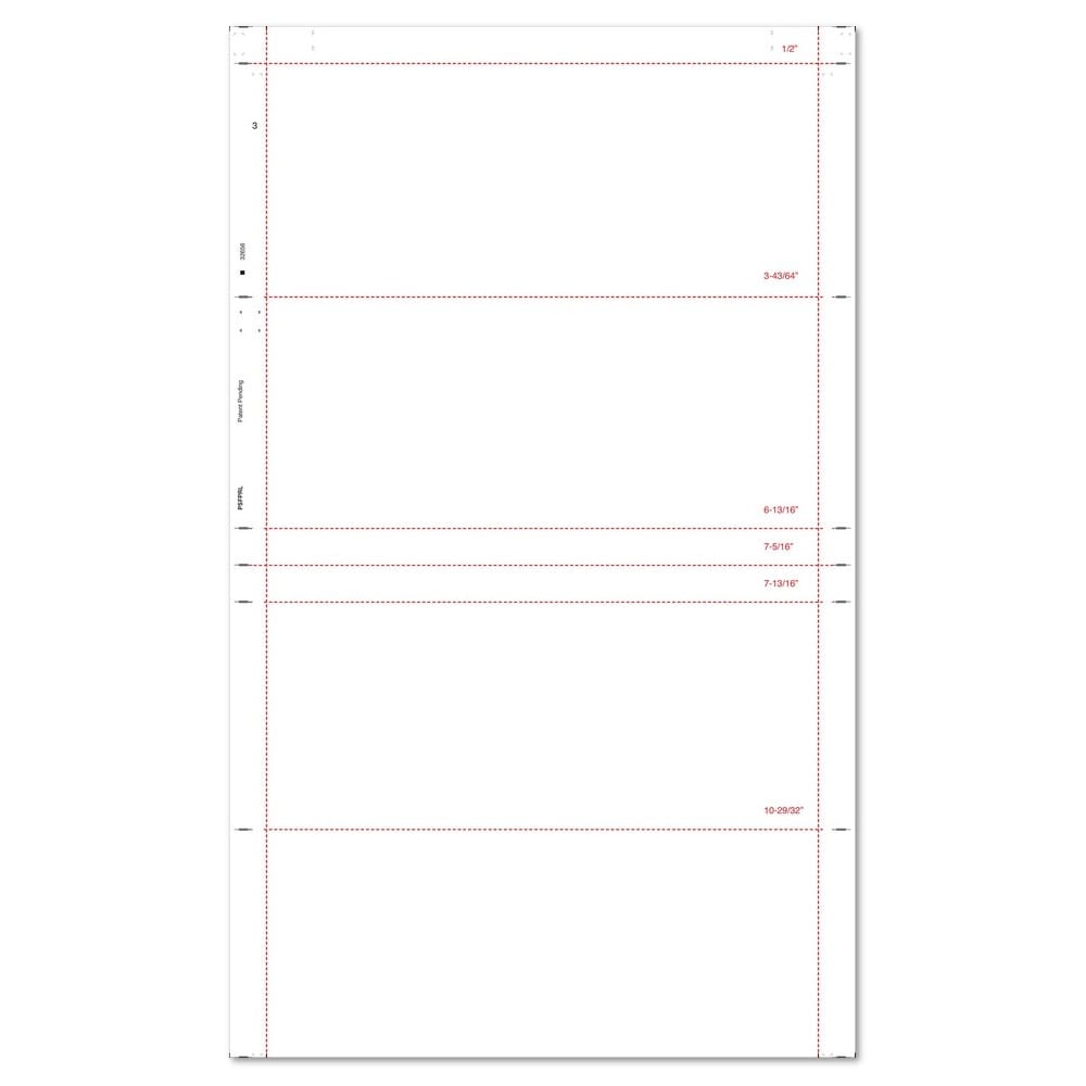 8-1/2" x 14" Double Parallel Duplex Multi-Purpose Blank (Box of 2000)
