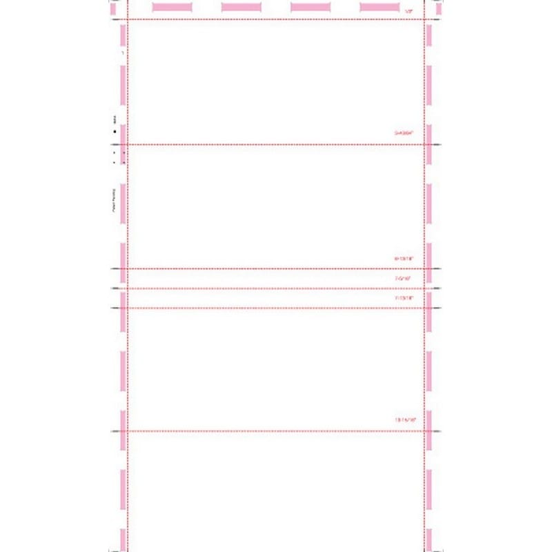 8-1/2" x 14" Double Parallel Duplex Multi-Purpose Blank (Box of 2000) - Image 2