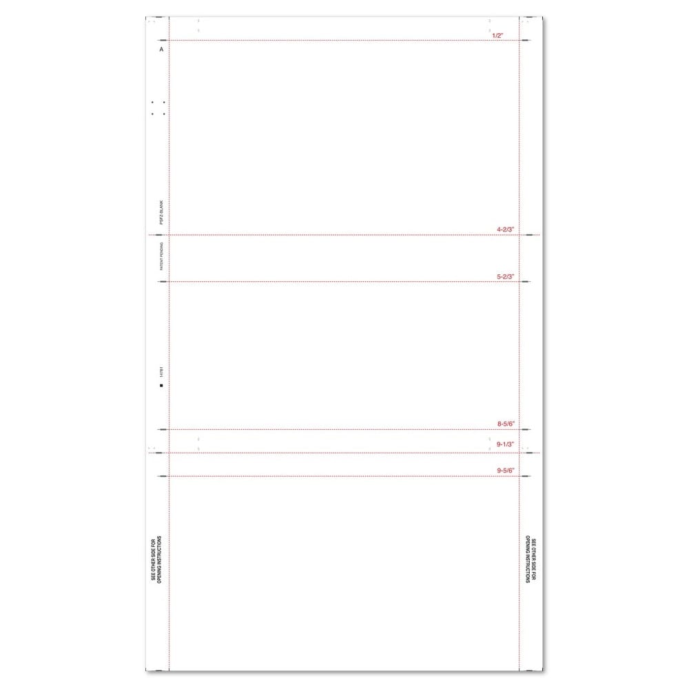8-1/2" x 14" Z Fold Multi-Purpose Totally Blank (Box of 2000) - Image 3