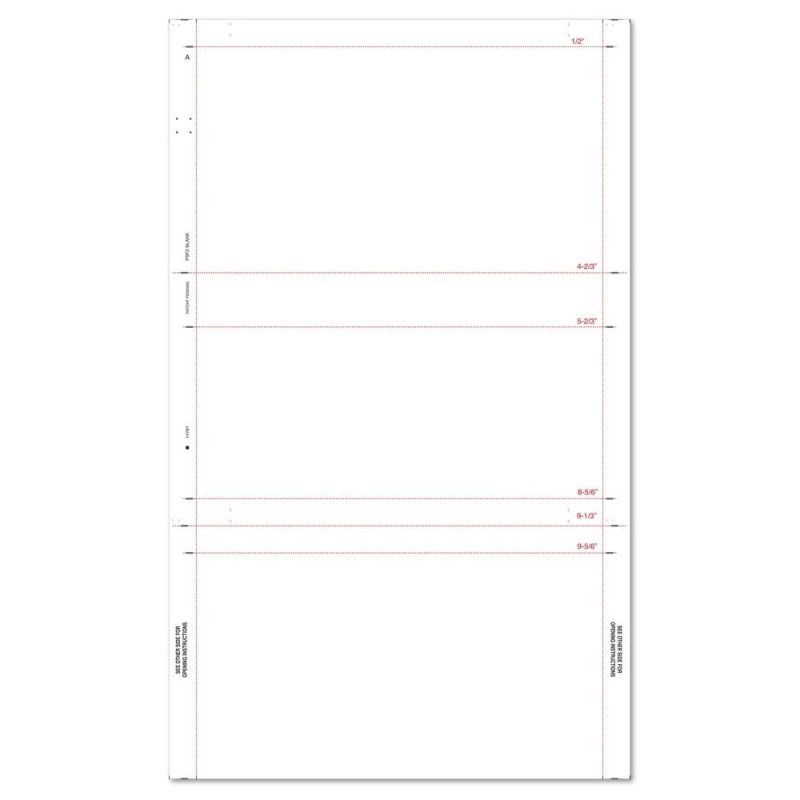8-1/2" x 14" Z Fold Multi-Purpose Totally Blank (Box of 2000)