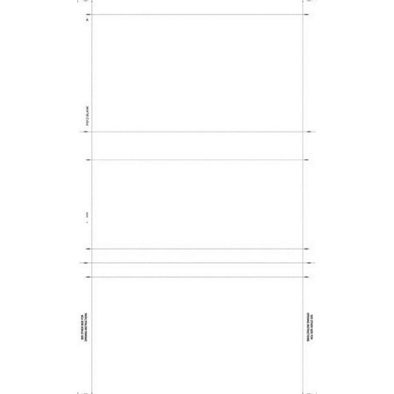 8-1/2" x 14" Z Fold Multi-Purpose Totally Blank (Box of 2000) - Image 2