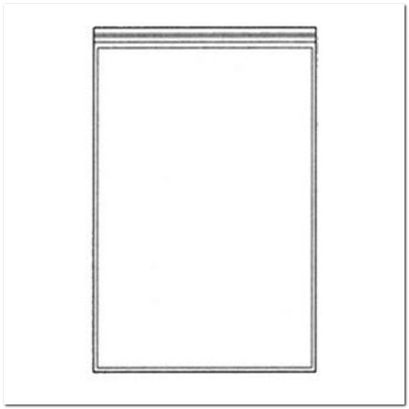 6-1/2" x 10" Stick-On Zip Lock Poly Pocket (Pack of 100)