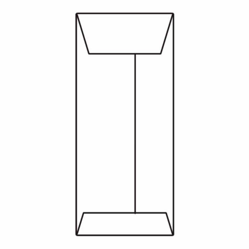 #11 Open End Policy Envelopes, 4-1/2" x 10-3/8", 28#, White, Center Seam (Box of 500)